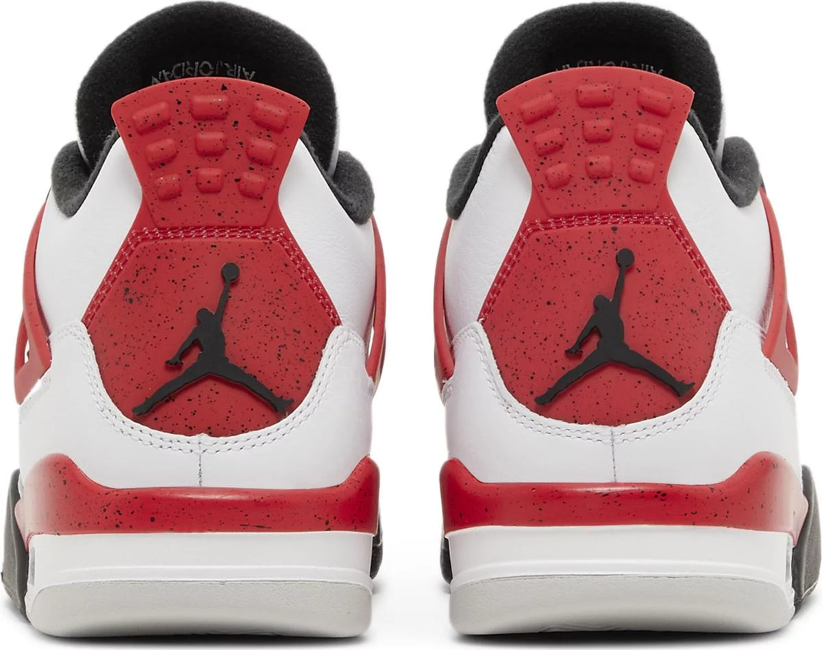 Air Jordan 4 Retro Red Cement grade school sneakers - Back
