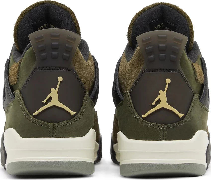 Air Jordan 4 Retro SE Craft Medium Olive Men&#39;s Sneakers - Back