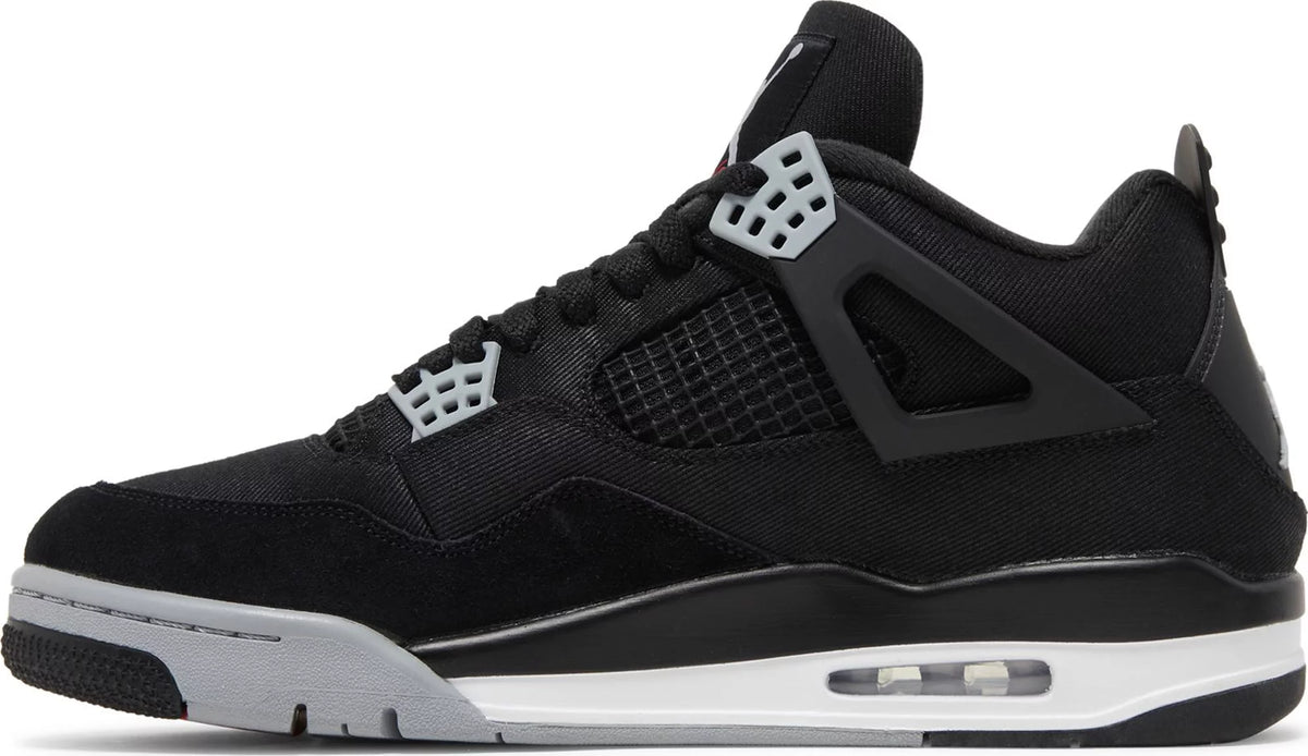 Air Jordan 4 Retro SE Black Canvas Men&#39;s Sneakers - Side