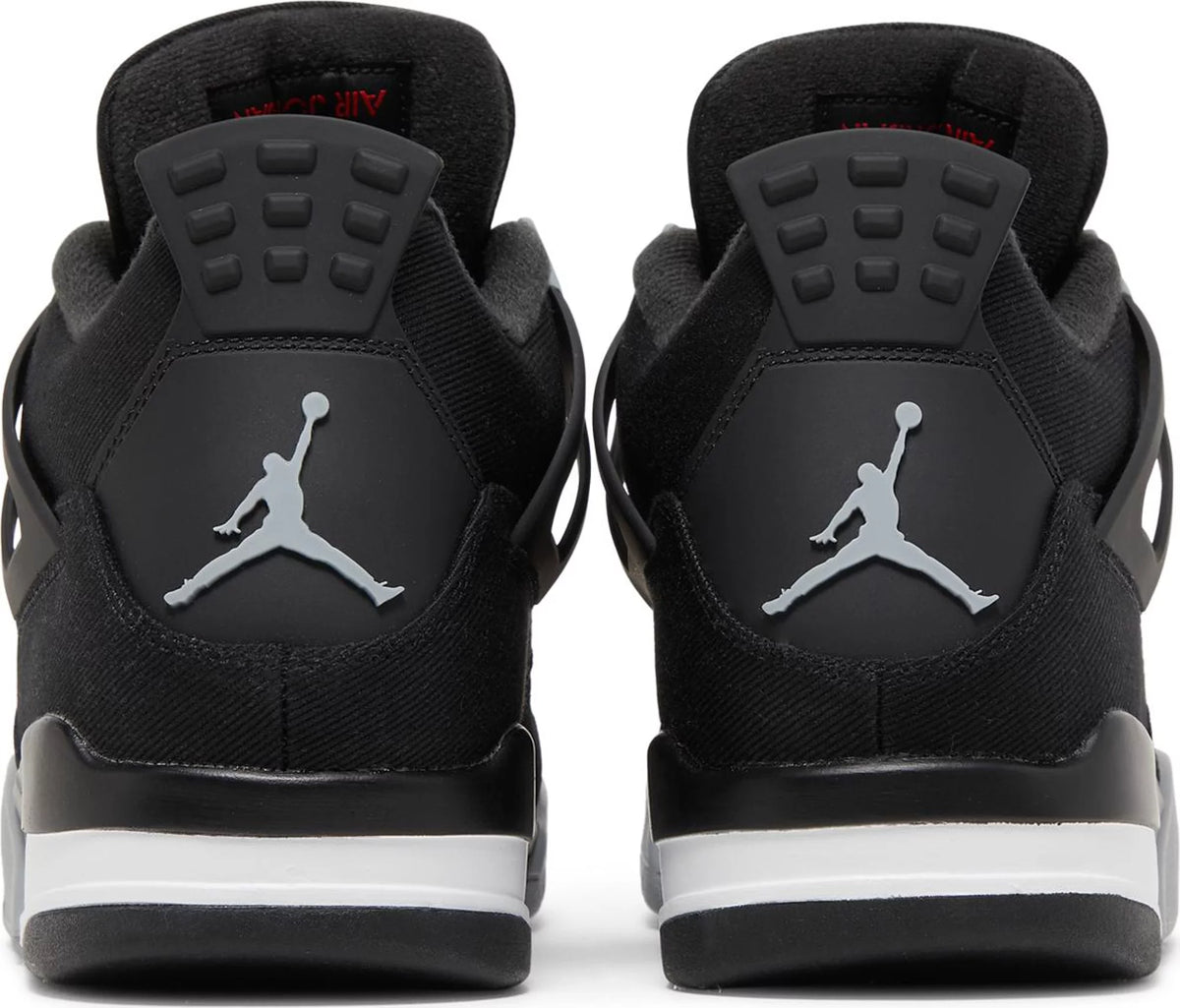 Air Jordan 4 Retro SE Black Canvas Men&#39;s Sneakers - Back