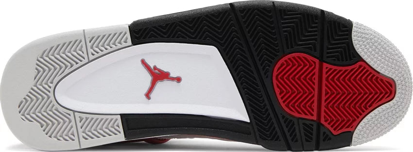 Air Jordan 4 Retro Red Cement Men&#39;s Sneakers - Underneath