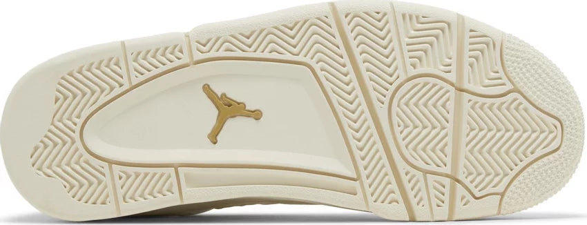 Air Jordan 4 Retro &#39;Metallic Gold&#39; Women&#39;s Sneakers - Bottom