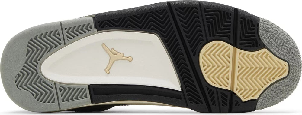 Air Jordan 4 Retro SE Craft Olive Grade School Sneakers - Underneath