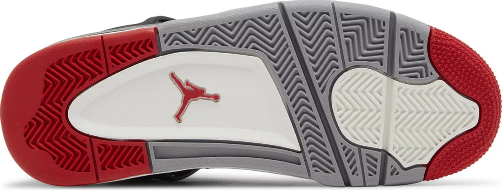 Air Jordan 4 Retro Bred Reimagined grade school sneakers - Underneath