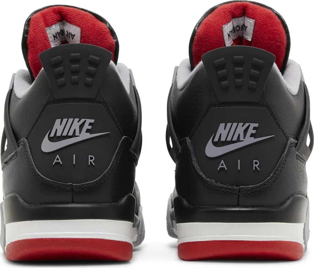Air Jordan 4 Retro Bred Reimagined grade school sneakers - Back