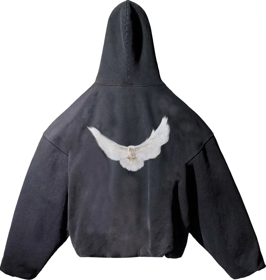 Yeezy Gap Engineered by Balenciaga Dove Hoodie &#39;Washed Black&#39;