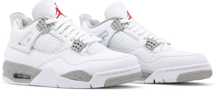 Air Jordan 4 Retro White Oreo Men&#39;s Sneakers - Front