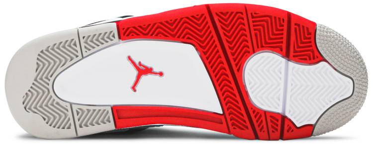 Air Jordan 4 Retro OG Fire Red Grade School Sneakers - Underneath