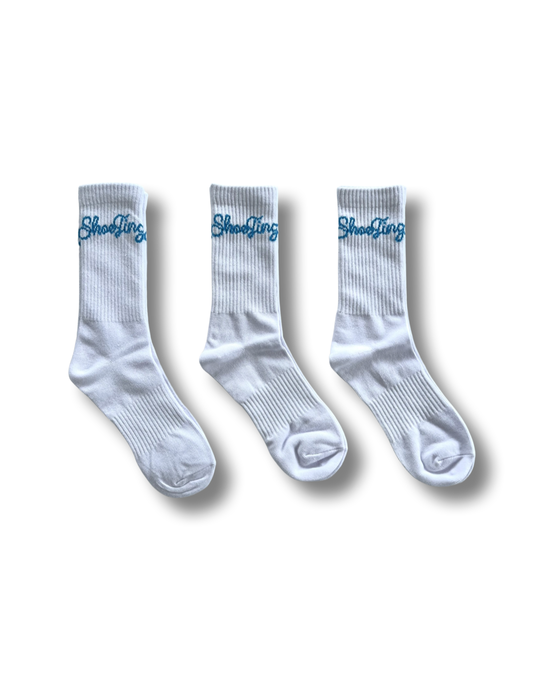3 Pack of Shoe Tingz White Socks